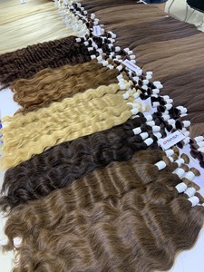 Precio al por mayor Extensiones de cabello a granel Fuertes y sin enredos Doble ahogamiento 100 gramos Todos los colores 32 pulgadas - Product Image 3