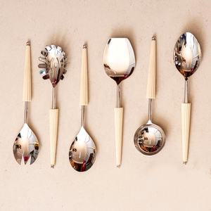 American Matte <b>Gold</b> Stainless Steel Flatware Set Luxury <b>Gold</b> Spoon Set for Restaurant Wedding Home Hotel - Product Image 4