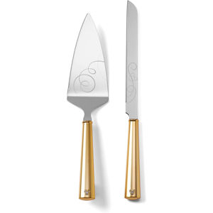 Recién llegado estilo europeo creativo en negrita mango de oro de acero inoxidable cuchillo de pastel de boda y juego de servidor cortador para fiestas occidentales - Product Image 6