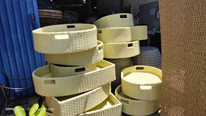 Panier flottant en rotin PE pour piscine, plateau de petit-déjeuner, fabrication au Vietnam - Product Image 5
