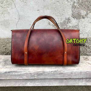 ชุดเครื่องอาบน้ำหนังแท้สำหรับผู้ชายชุดเดินทางที่เก็บของแบบพรีเมียมสำหรับของจำเป็นเวลาเดินทาง - Product Image 5