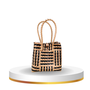 Sac à main multi-usages tissé à la main pour femmes Sembagi Premium, élégant, en plastique recyclé, marron, taille XL, service OEM - Product Image 1