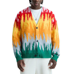 Premium Wool <b>Cardigan</b> Custom Logo Private Label High Quality Fashion New Design Wholesale - Product Image 3