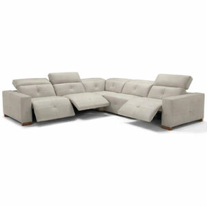 Aldo Modern European Living Room Sofa Sectional 3 <b>Recliners</b> with Genuine Leather Upholstery Inflatable Feature Quick Shipping - Product Image 1