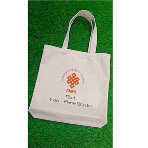 Bolsa de lona ecológica personalizada de alta calidad, bolsa de tela de lona reutilizable, bolsa de comestibles, bolsa de compras de lona de algodón con asa - Product Image 3