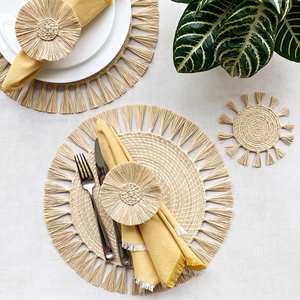 Elegant Fringe Decorative Place Mat for Dining <b>Table</b> Perfect Home Use Placemat - Product Image 1