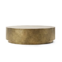 Table basse en laiton de style traditionnel, la plus tendance, taille, forme et couleur personnalisables, durable, avec rangement, pour salon