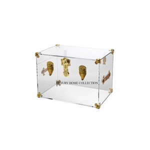 Cajas de almacenamiento de tarjetas de boda de acrílico transparente de gran tamaño de último diseño Caja de tarjetas de acrílico transparente de forma personalizada de calidad superior - Product Image 1