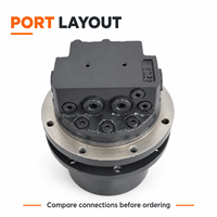PHV-1B TM02EX WTM-02 Final Drive Travel Motor Assy 21W-60-22130 untuk Excavator Mini 0.8-2 Ton PC01 PC09