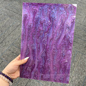 3mm Starry Sky Cast Acrylic Sheet 200x300mm Glossy Pink Pearl Marbled for Crafts Home & commercial Decorations Art Design - Product Image 4