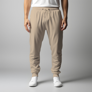 Pantalones Deportivos Casuales Grises para Hombre 2026, Cintura Elástica con Cordón, Bolsillos Laterales, Transpirables, Tejido de Punto de Peso Medio, Estilo Otoñal - Product Image 4