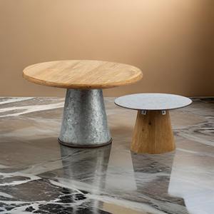 Support à gâteau de luxe à 2 niveaux en marbre blanc avec structure métallique, tour à cupcakes ronde moderne avec poignée arquée pour événements de mariage et cadeaux - Product Image 2