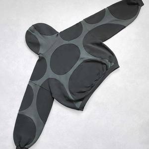 Veste à capuche tendance unisexe en molleton 100% coton, logo personnalisé en strass, cristal, hip hop, streetwear - Product Image 3