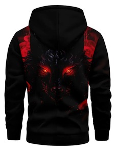 Venta al por mayor de sudaderas con capucha de los hombres con el cráneo 3D gráfico de impresión digital pulóver sudadera chaqueta para todas las estaciones para el invierno - Product Image 5