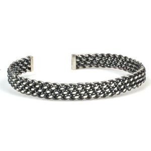Unisex 925 Sterling Silver Twisted Wire Bracelet Fine <b>String</b> Jewelry - Product Image 3