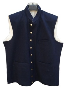 Nouveaux gilets pour hommes en tissu 100% laine, avec logo personnalisé, à la mode, reproduction américaine - Product Image 6