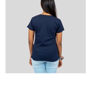 Camiseta de mujer personalizada más vendida estilo casual corto con impresión de logotipo personalizado BD - Product Image 2