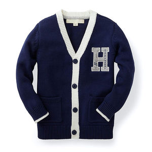 Pull cardigan pour homme sur mesure, automne, bouton unique, col en V, polyester/coton, haute qualité, anti-froissement, vente en gros - Product Image 2