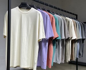 2025 nuevo estilo lavado ácido tela de lona transpirable Camisetas cuello redondo de alta calidad personalizar Logo Unisex camisetas cómodas hombres - Product Image 6