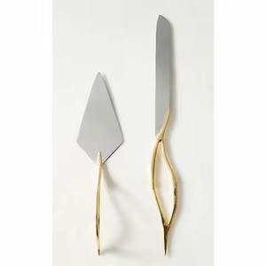 Ensemble de couteaux à gâteau pour mariage, couteau à gâteau en acier inoxydable, outils à gâteau, couteaux à pizza et à fromage pour la pâtisserie et les fêtes - Product Image 5