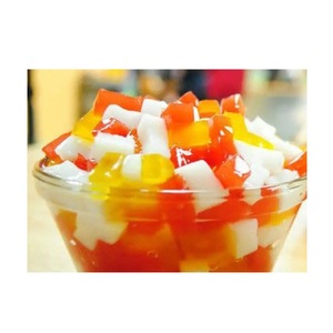 Emballage en vrac de 1kg Nata De Coco Cube de gelée de fruits Fruité Pudding à la noix de coco à mâcher nutritif pour thé à bulles Sirop de collation Délicieux sucré - Product Image 3