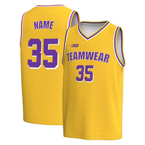 Maillot de basket-ball personnalisé de haute qualité pour les jeunes Sports Laker fabricant de maillot de basket-ball Zohan Creations - Product Image 4