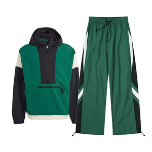 Windproof <b>Windbreaker</b> Set New Stylish Men's <b>Windbreaker</b> Jacket with Zipper Winter Wholesale Price Custom <b>Windbreaker</b> Sets Nylon - Product Image 4