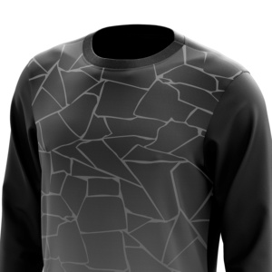 T-shirt oversize à manches longues pour homme, 100 % coton épais, personnalisable avec logo et impression par sublimation, pas cher - Product Image 3