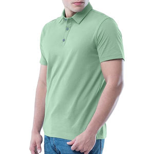 เสื้อโปโลสำหรับผู้ชายเสื้อกอล์ฟผ้าปักลายขนาด XL ใส่ลำลองดีไซน์พิเศษป้องกันรอยยับ - Product Image 3