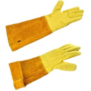 Gants de soudage Tig XL pour hommes de haute qualité en gros avec doublure en coton en cuir de vache Logo personnalisé CE Protection de sécurité pour le travail à l'argon - Product Image 3