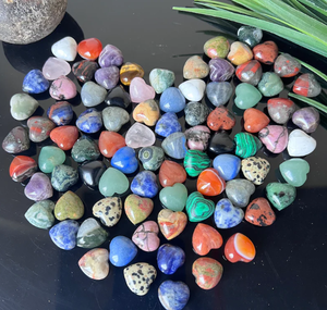 <b>Natural</b> <b>Crystal</b> Heart Love Shape Healing Stone Puffy Pocket Gemstone for Healing Energy Meditation Chakra Balancing Reiki - Product Image 4