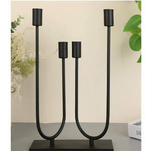 Metallic <b>Candle</b> Stand <b>Black</b> Finished Home Lighting Accessories <b>Candle</b> <b>Holder</b> for Home Indoor Decorative - Product Image 5