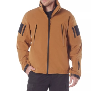 <b>Men's</b> Winter Sporty Hooded Front Logo Softshell <b>Jacket</b> with Custom Size - Product Image 1