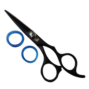 IMANS ENTERPRISES Ciseaux de coiffure en acier inoxydable, lame droite avec anneau de pouce, outil de formation en beauté, vente en gros usine - Product Image 1