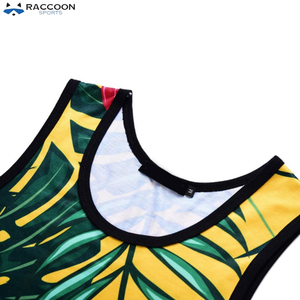Camiseta sin Mangas para Hombre, Diseño de Moda Único, Cuello Redondo, Sublimación Completa, Transpirable, de Secado Rápido, Algodón y Poliéster, Precio al por Mayor - Product Image 4