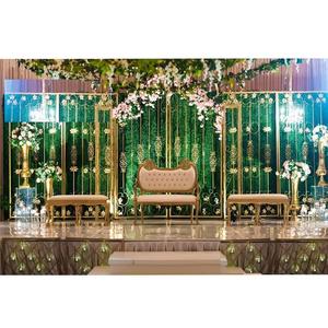 Decoración de Panel de Fondo de Escenario de Boda, Paneles de Fondo de Diseño Elegante, Paneles de Escenario de Matrimonio Indio - Product Image 1