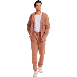 Ensembles de survêtements d'hiver grande taille pour hommes avec logo personnalisé motif solide en coton écologique respirant coupe-vent dernier modèle - Product Image 4