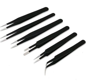 Venta superior El mejor material Recién llegado Baja tasa Alto fabricante Instrumentos de belleza Pinzas para pestañas Juego de 6 piezas - Product Image 2