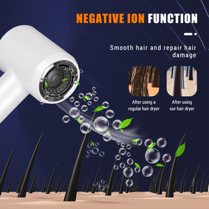 KooFex-Moteur sans balais plasma ionique de 1600W, OEM/ODM, <span class=keywords><strong>KF</strong></span>-8257, 110,000 RPM, sèche-cheveux à grande vitesse, diffuseur pour <span class=keywords><strong>salon</strong></span>, hôtel, soins capillaires - Product Image 4