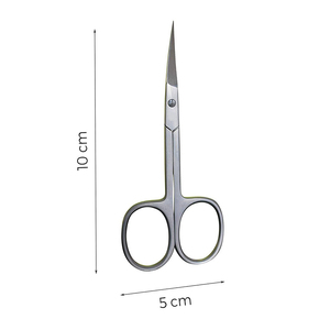 Ciseaux à cuticules en acier inoxydable légers et durables à lame incurvée fine et pointue, design à trou carré pour la beauté quotidienne - Product Image 2