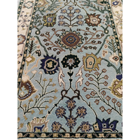 Premium Hand Knotted Wool Moroccan Abstract Eco-Friendly Anti-Slip Super Kazak Rectangle Rug Low Pile Cotton Backing Home