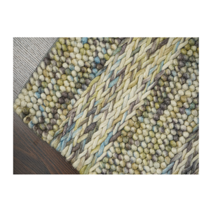Luxury Modern Boho <b>Rug</b> Handmade Wool Handwoven Geometric Pattern Plush Low MOQ for Coastal Comfort Home <b>Space</b> Transformation - Product Image 1