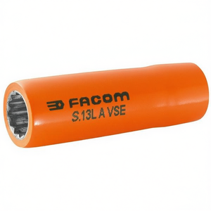 Facom VSE Series 1,000 Volt Insulated Long <b>12</b>-<b>Point</b> 1/2'' <b>Sockets</b> - Product Image 3