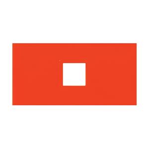 Lote de 4 ocultadores MSV de ABS y acrílico en color naranja 6.4 x 9.8 x 2.5 cm - Product Image 1