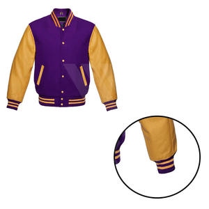 แจ็กเก็ตสีดำคอปกตั้งสำหรับผู้ชายเสื้อโค้ทขนสัตว์100% วิทยาลัยเป็นมิตรกับสิ่งแวดล้อม - Product Image 4