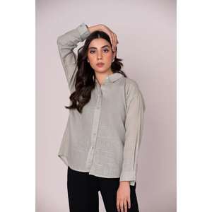 Chemise 100 % Lin Collection Studio WG-WS-22-W9 B – Élément de Mode Simple pour le Bureau – Tissu en Lin Teint - Product Image 3