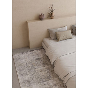 Uvenuti Abstract Pattern Wool & Bamboo Silk Hand Knotted <b>Rug</b> Grey & <b>Black</b> for Home Use-(1502) - Product Image 5