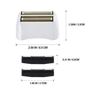 Paquete de 2 Láminas y Cuchillas de Repuesto para Afeitadora Eléctrica, Triple Cuchilla, Doble Función Impermeable, para Afeitar la Cara y el Cuerpo, Lavable - Product Image 1