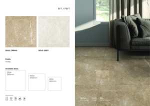 Carreaux de sol et de mur en porcelaine brillante 1200x1200, surface polie élégante - Product Image 4