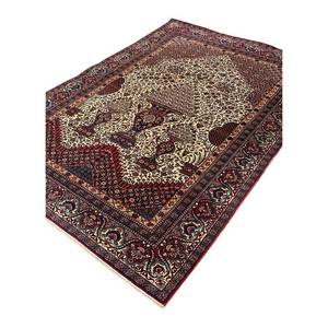 Alfombras de Lana Anudadas a Mano Aalam Paem-561, Estilo Tabriz Color Marfil, para Decoración del Hogar, Dormitorio, Sala de Estar, Pasillo, Patrón de Medallón, Hechas a Mano - Product Image 2